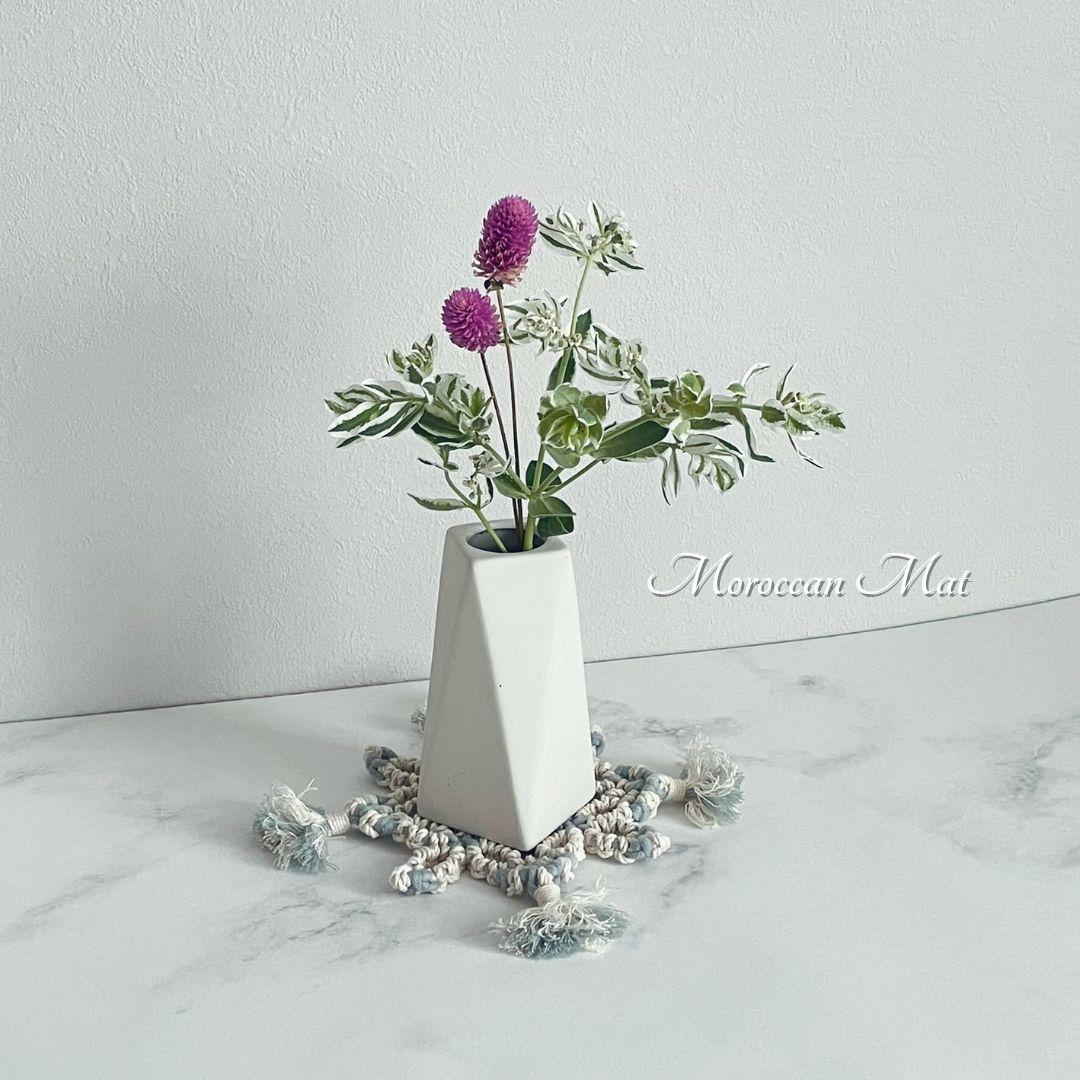 || マクラメモロッカンマット || リゾートインテリア/おうちカフェ/プチギフト